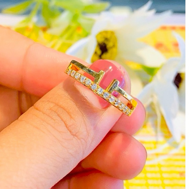 Cincin Emas Wanita asli 16K(karat)/Cap 700