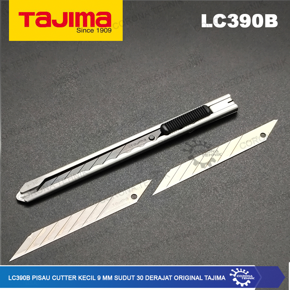 

Original Tajima - LC390B Pisau Cutter Kecil 9 mm Sudut 30 Derajat