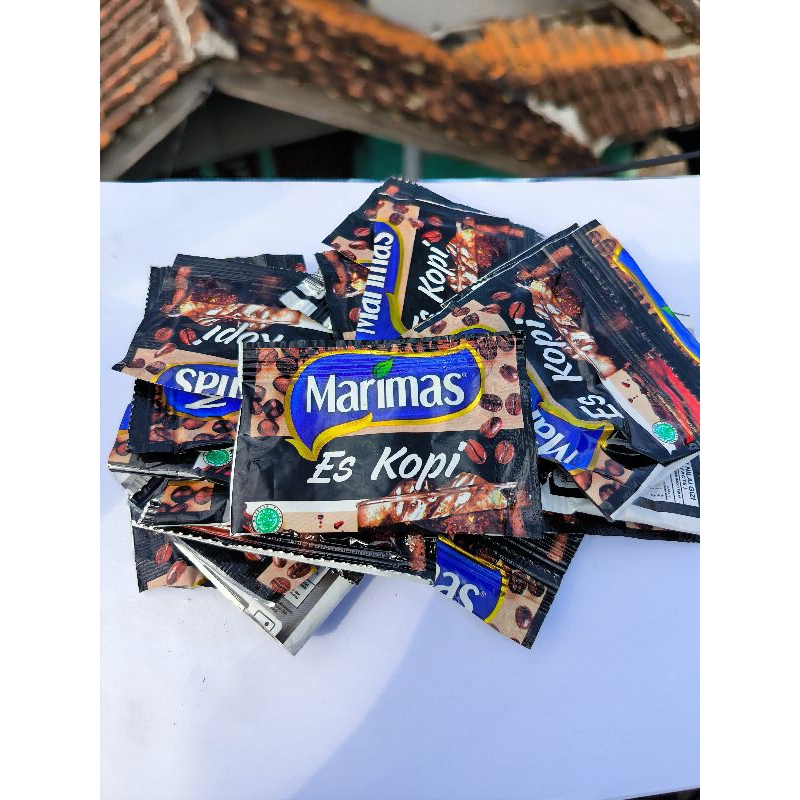 

100 Pcs Bekas Bersih Bungkus Minuman Sachet Marimas Es Kopi