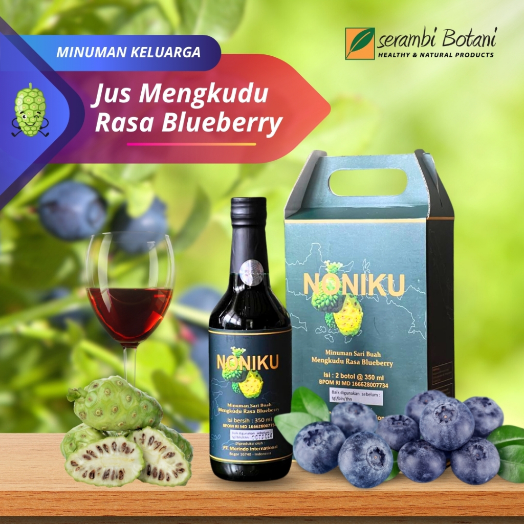 

Sari Jus Buah Mengkudu Noni Jus Rasa Bluberry - Noniku