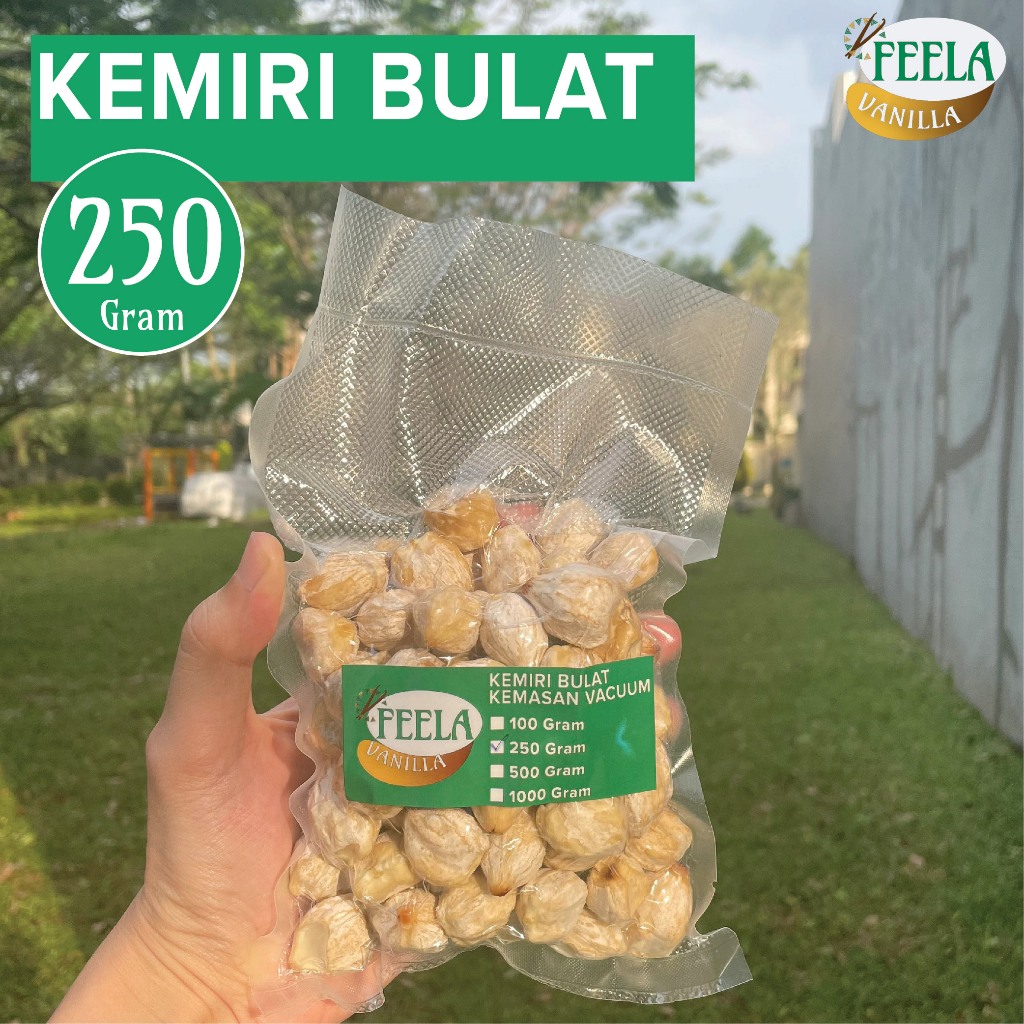 

Kemiri Bulat Utuh 250 Gram - 250 gr - Biji Kemiri Fresh - Khas NTT