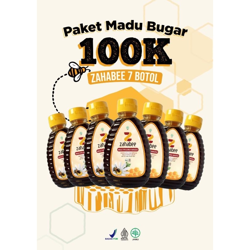 

Zahabee paket 7 botol madu