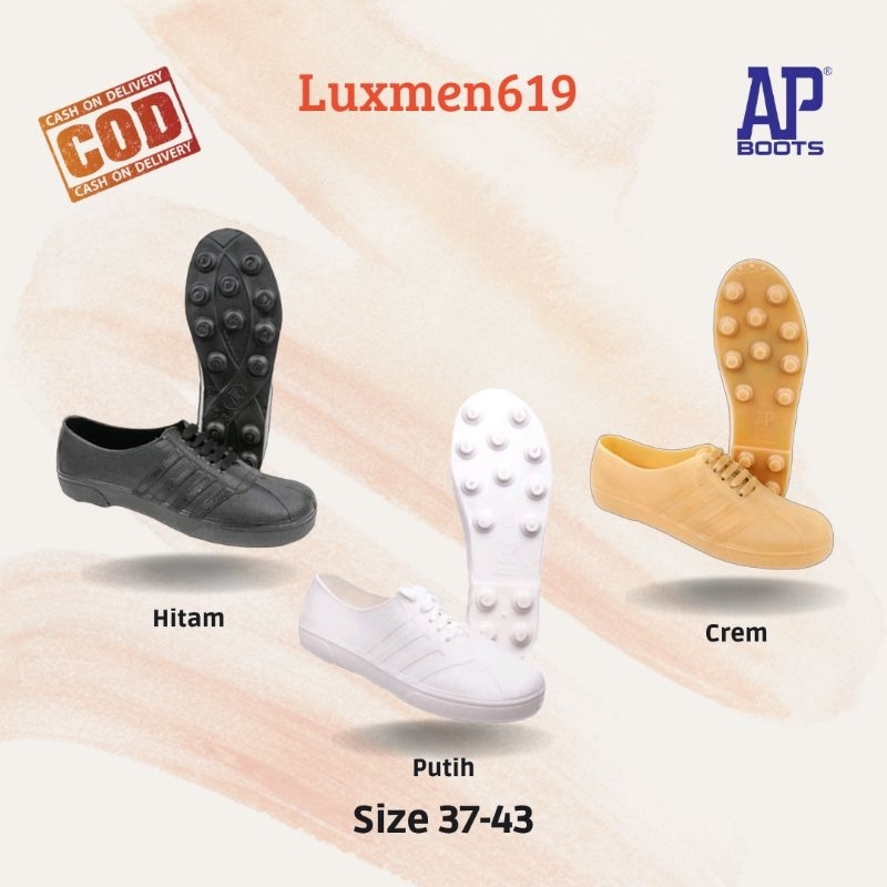 Sepatu Ap 963 & 967 Hitam, Putih, Crem Sepatu Kebun Sawah Proyek Sepatu Manol Sepatu Bola Ap Sepatu 