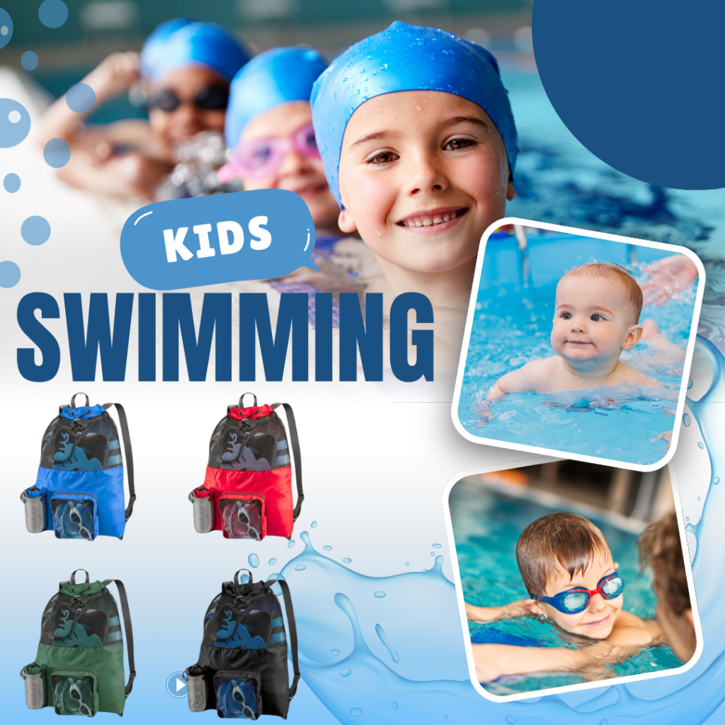 Kusus Tas Alat Renang Anak Dan Dewasa Ransel Jaring Peralatan Perlengkapan Olahraga Renang