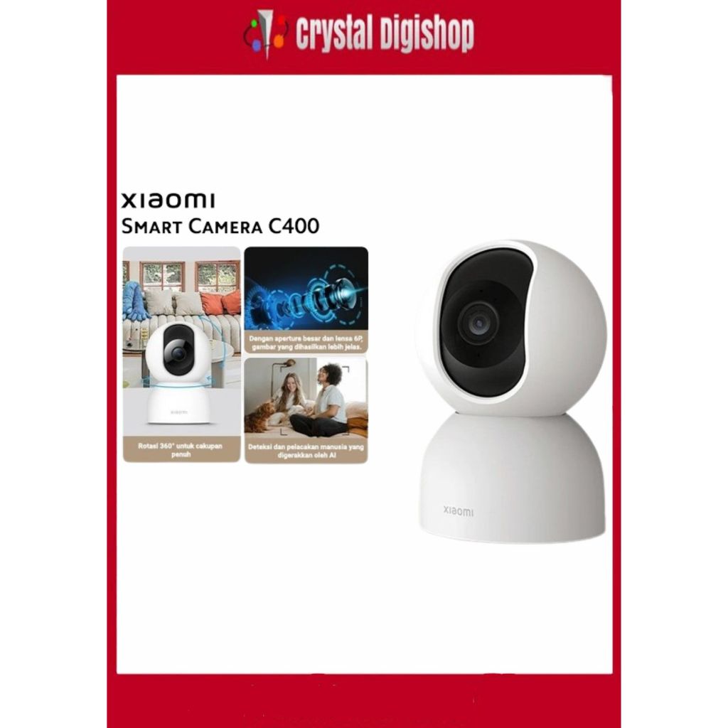 Mi CCTV C400 Smart Camera 360° 2.5K with 4MP Night Vision Human Detection Tracking