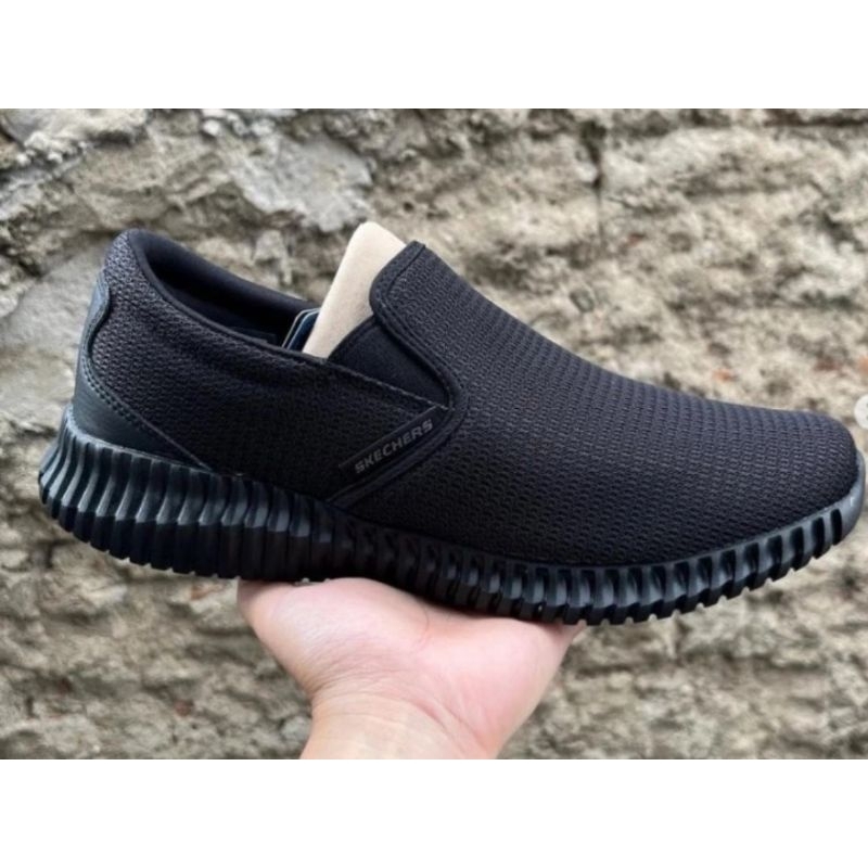 Skechers Flection 2.0 Floma black. sepatu slipon skechers 8790148/BBK size 41