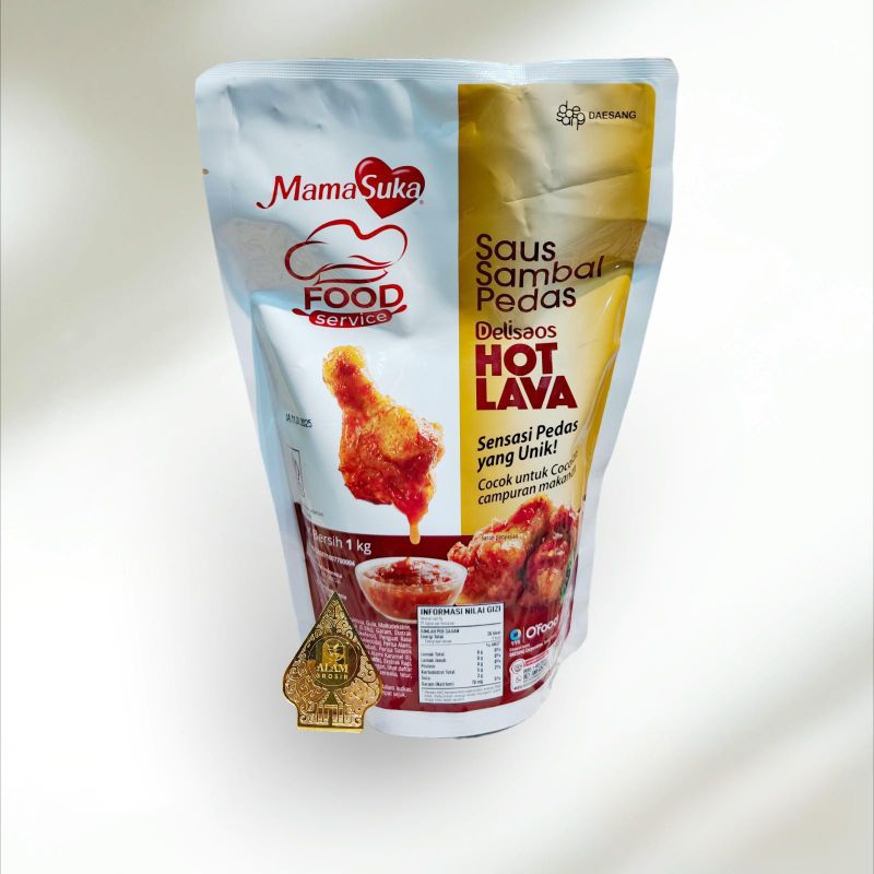 

Saus Sambal Pedas HOT LAVA MamaSuka Delisaos 1kg