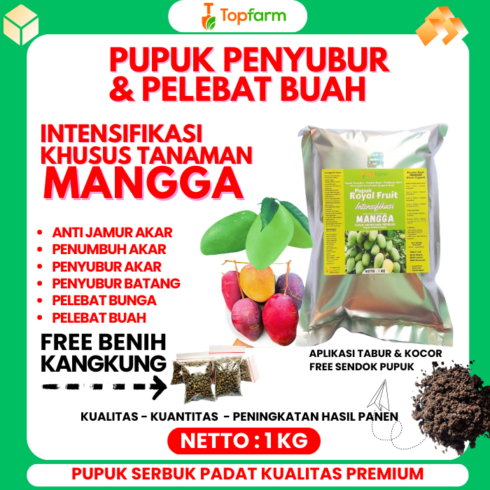 Pupuk Booster Mangga Cepat Berbuah / Pupuk Booster Mangga / Pupuk Booster Pelebat Buah Mangga / Pupu