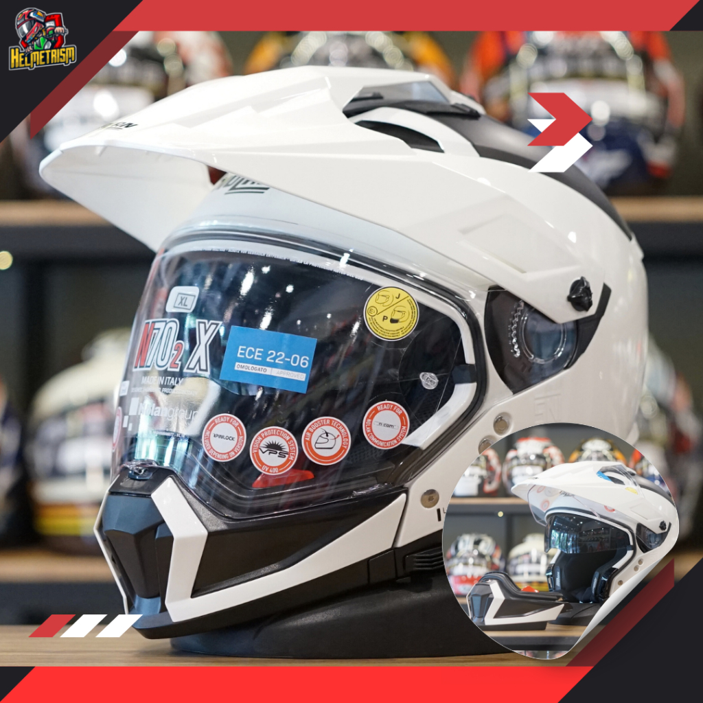 Nolan N70-2X Classic N-com - Helm Fullface Modular - XL