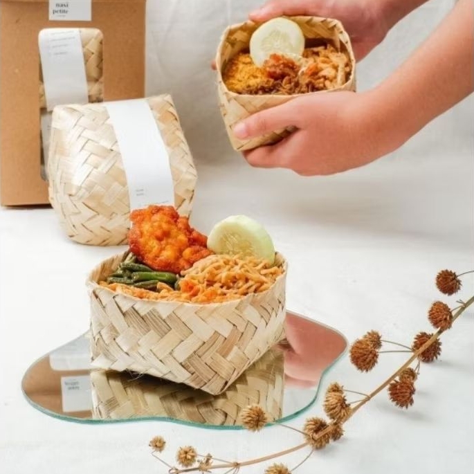 Besek Bambu 10x10 100pcs/50 Pasang