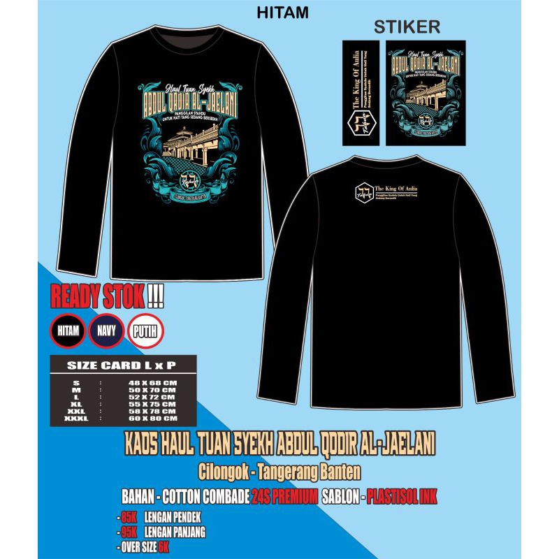 Kaos Haul Tuan syekh Abdul Qodir al-jaelani ke 66tahun