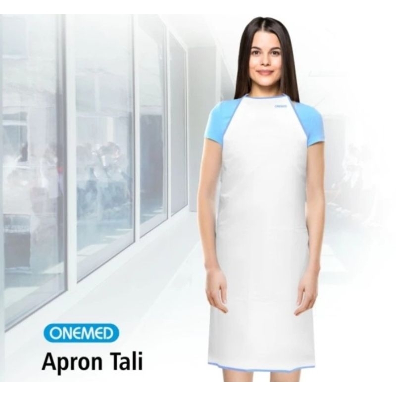 Apron Tali/ celemek medis/bidan apron onemed celemek plastik