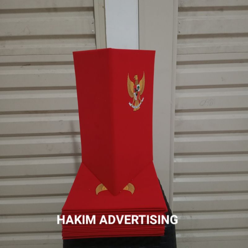 

Map upacara bahan bludru logo sablon ready stock