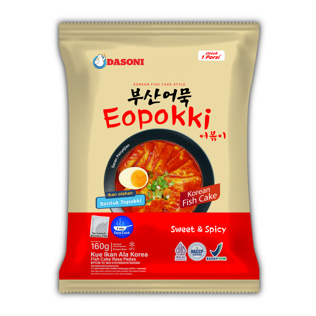 

RB Dasoni Eopokki 160gr_Dengan Bumbu Pedas / Eomuk Topokki Bumbu Pedas