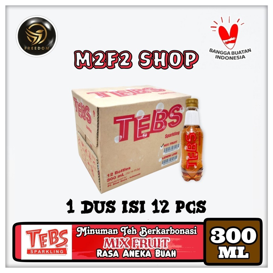 

TEBS Sparkling Soda Mix Fruit | Aneka Buah Botol Pet - 300 ml (Kemasan Karton)
