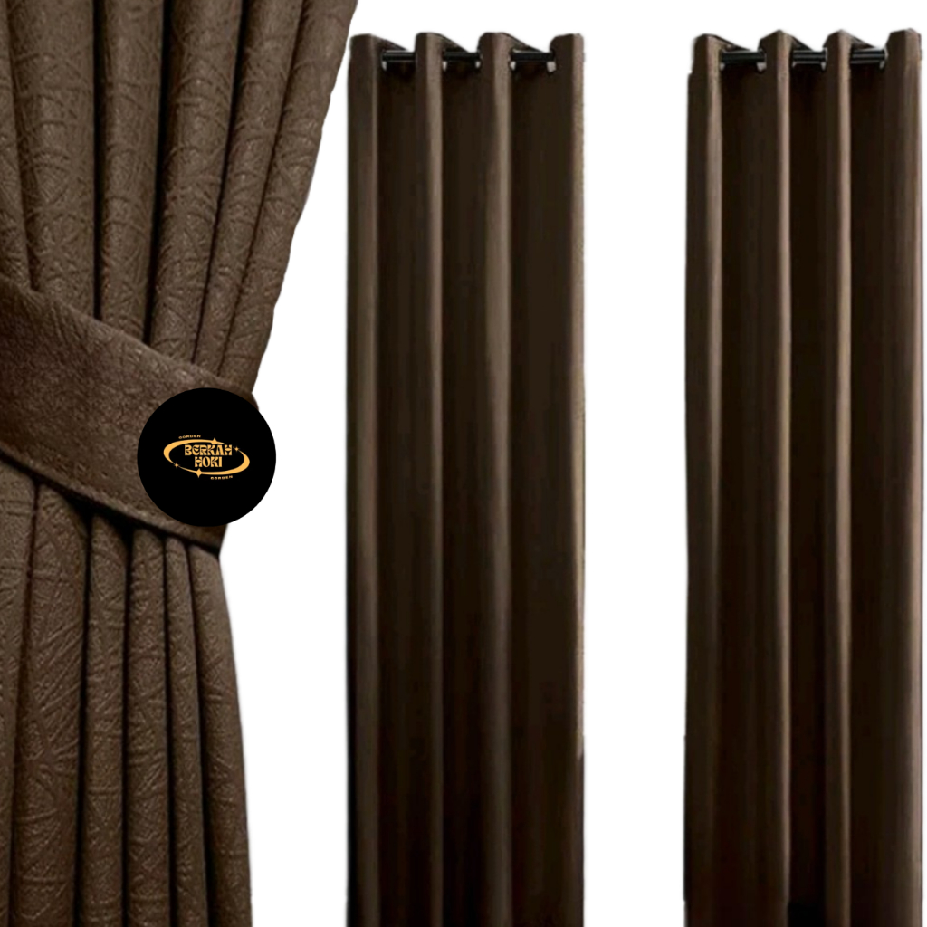 Gorden Blackout Polos Premium Import Gordyn Jendela Pintu Hordeng Kamar Minimalis Panjang Pendek