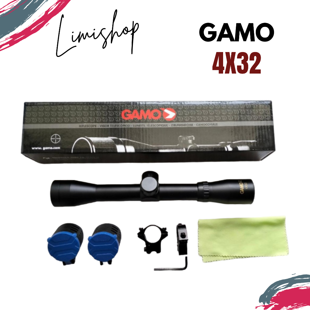 Teleskop / Telescope GAMO 4X32 Tutup Flip