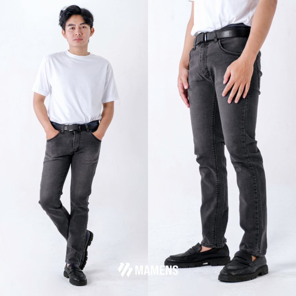 Mamens Celana Jeans Denim Rocky Grey