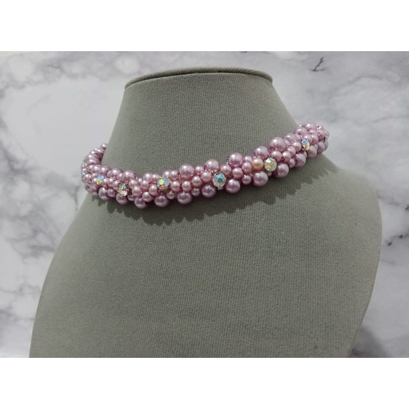 Payet Rangkai Mutiara 25cm/Payet Leher/Payet Pinggang