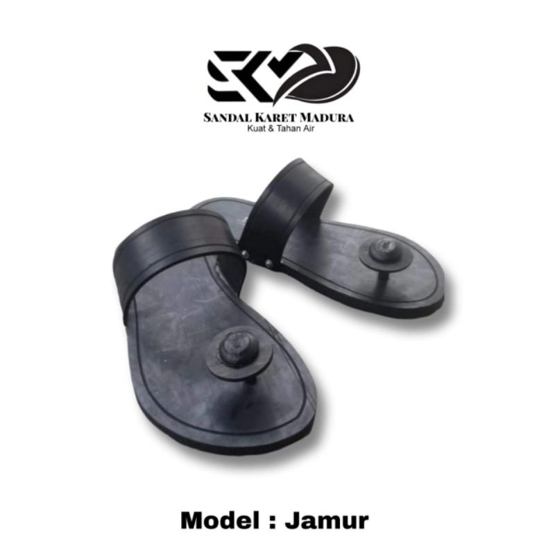 Sandal karet ban halus super model jamur