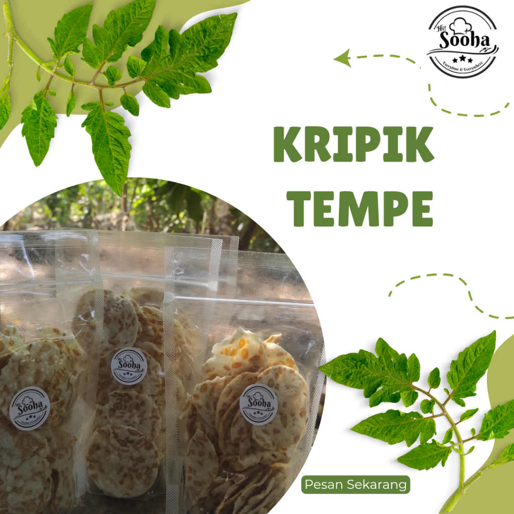 

KRIPIK TEMPE ORIGINAL / GURIH / RENYAH / KUALITAS PREMIUM 100 Gram Makanan Cemilan Food