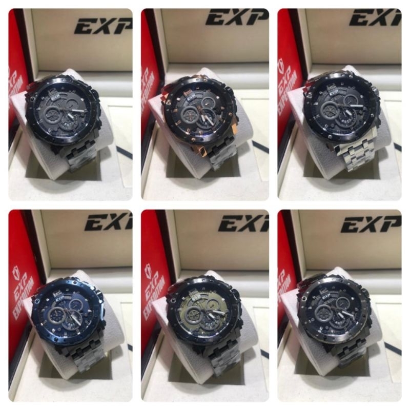 JAM TANGAN PRIA EXPEDITION 6402/ E 6402/ E6402 RANTAI ORIGINAL
