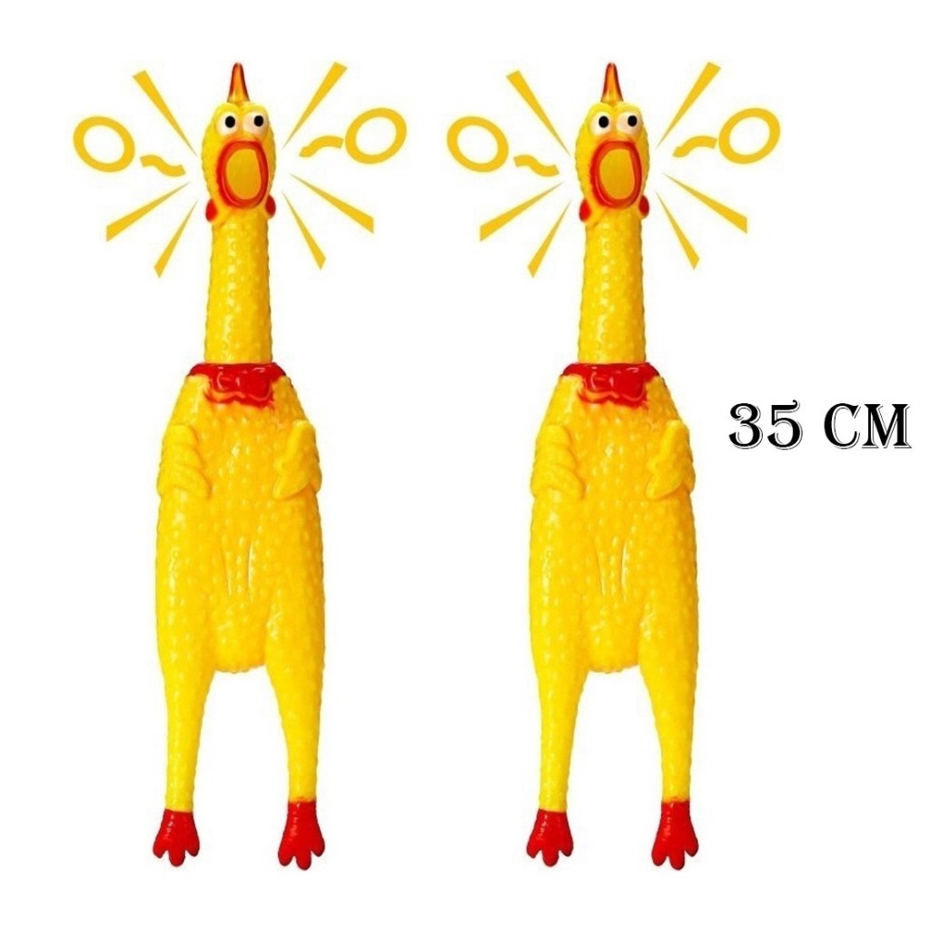 UKURAN JUMBO - Mainan Ayam Pencet Teriak Ayam Bunyi - Shrilling Screaming Chicken Ayam Teriak