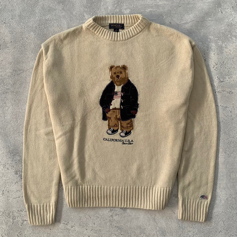 WHO AU California Bear Knitwear
