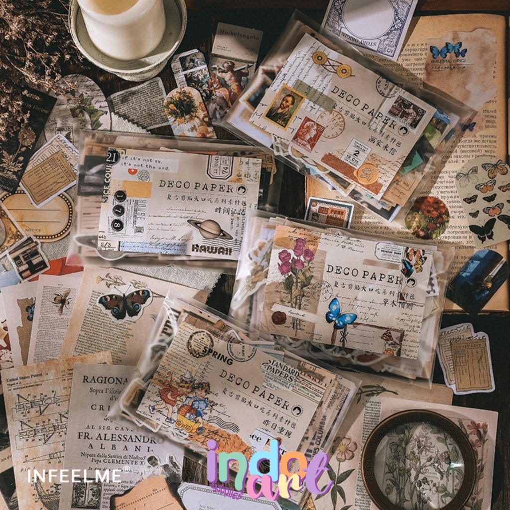 

(IAS) SK2 - Material Paper Kertas Journal Scrapbook Infeel Me England Butterfly Vincent Van Gogh Astrologi Rasi Bintang