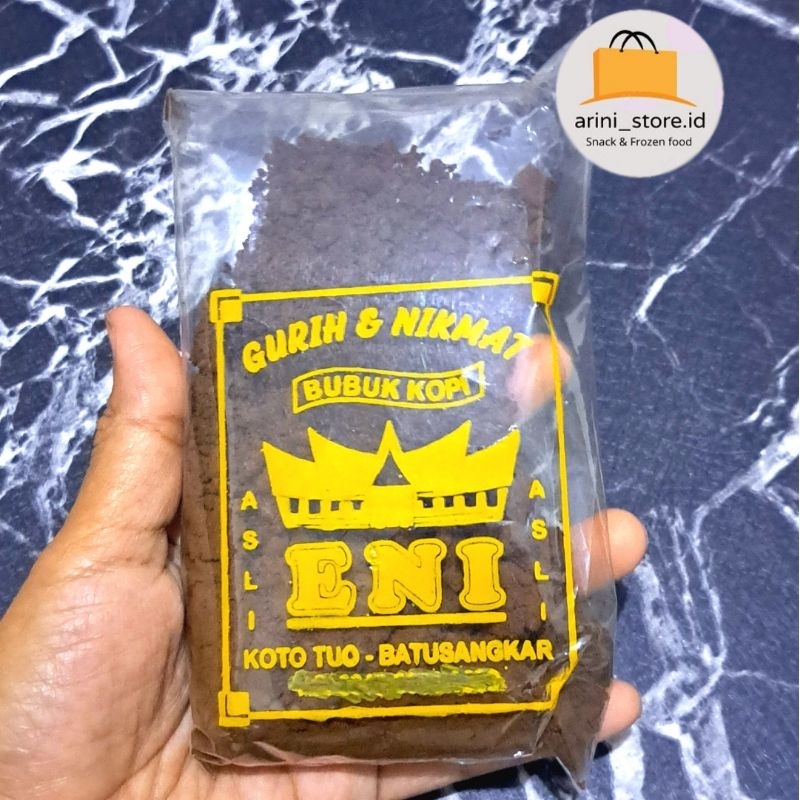 

BUBUK KOPI ENI ASLI BATUSANGKAR 55 GRAM SUMATRA BARAT