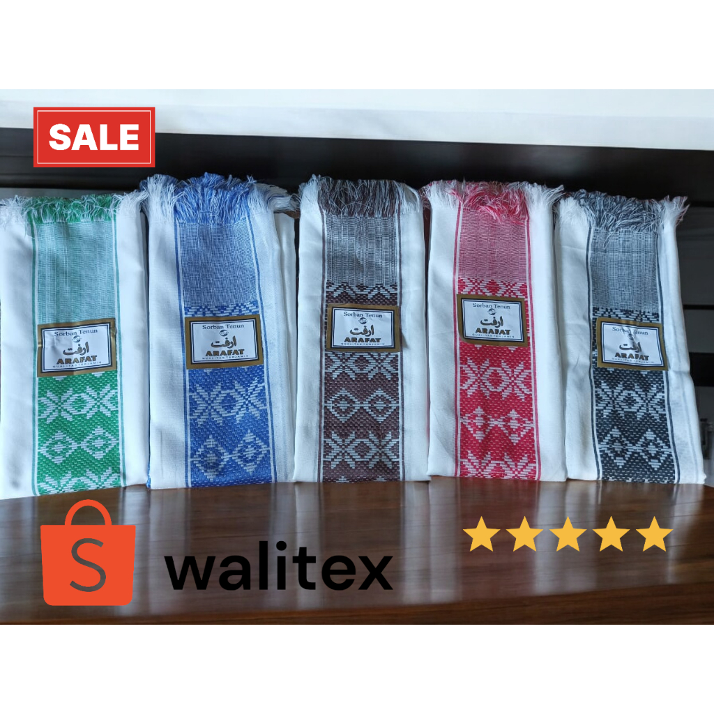 SORBAN TENUN MOTIF SONGKET SORBAN PRIA DEWASA SORBAN TENUN ARAFAT