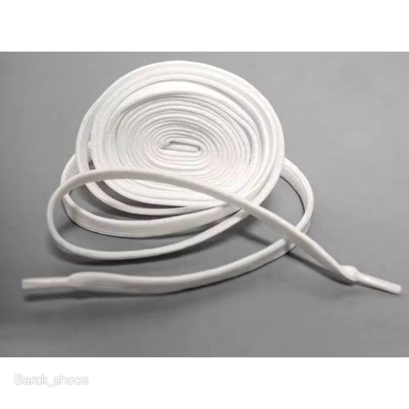 TALI SEPATU PANJANG 120CM HITAM & PUTIH MURAH