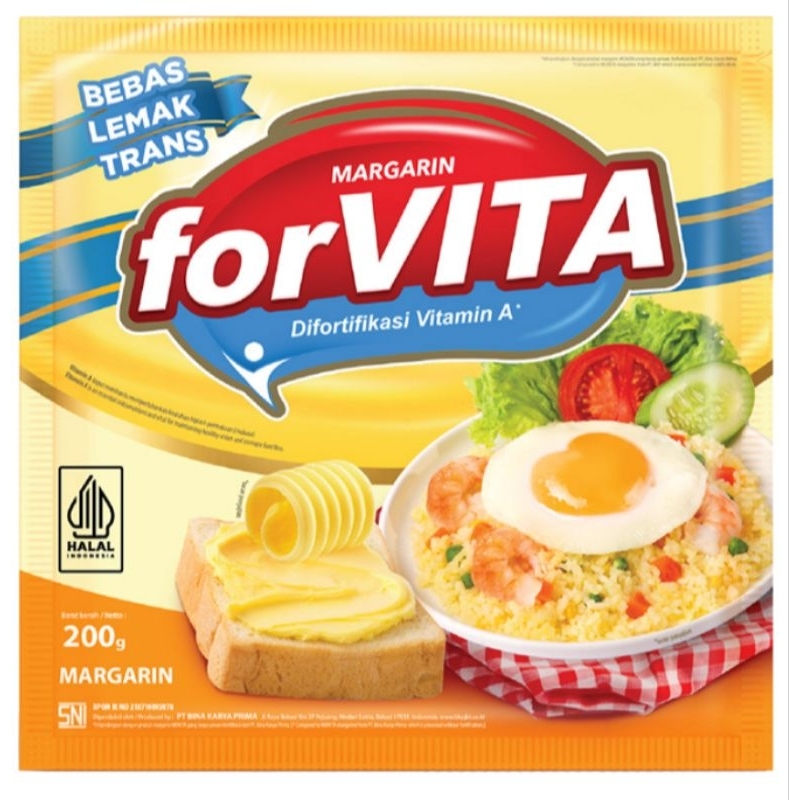 

Forvita margarin serbaguna 200 Refill - 250 gram box