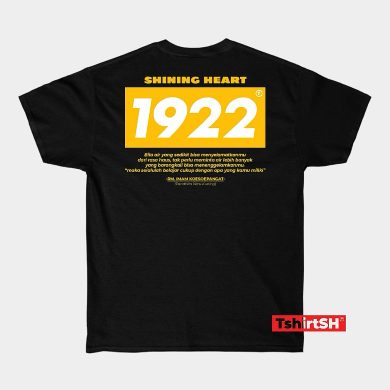 Tshirt SH - Kaos PSHT 1922 Katun Combad 24s | Kaos Terate Hitam Putih Simpel Distro | Baju PSHT Orig