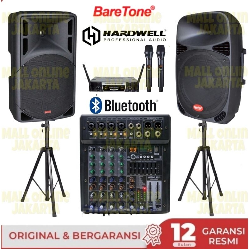 Paket speaker aktif baretone 15 inch Max15rae sound system outdoor 15rae