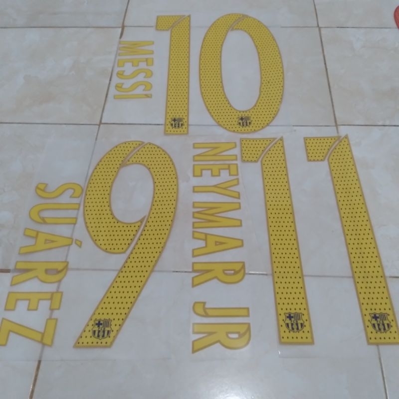 Nameset Barcelona 2015-2017 Print High Quality