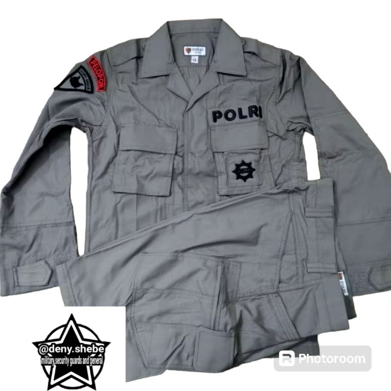 SERAGAM PDL HIJAU TACTICAL JATAH BRIMOB bahan HALUS