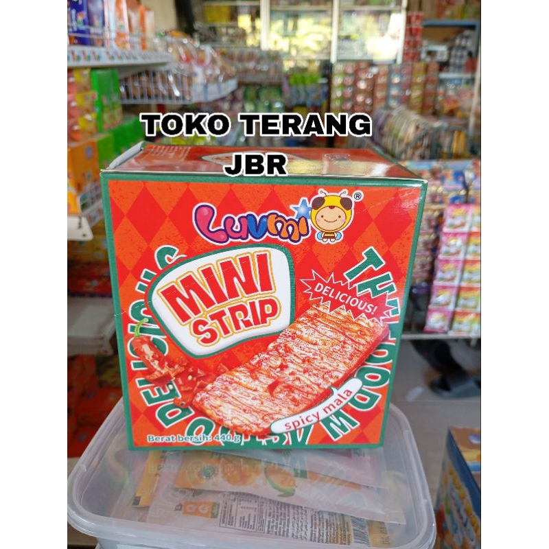 

SNACK LUVMI MINI STRIP KEMASAN 1 BOX