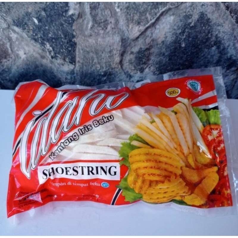 

IDAHO French Fries SHOESTRING 500gr Kentang Goreng Beku Potongan Lurus Halal Original Higienis