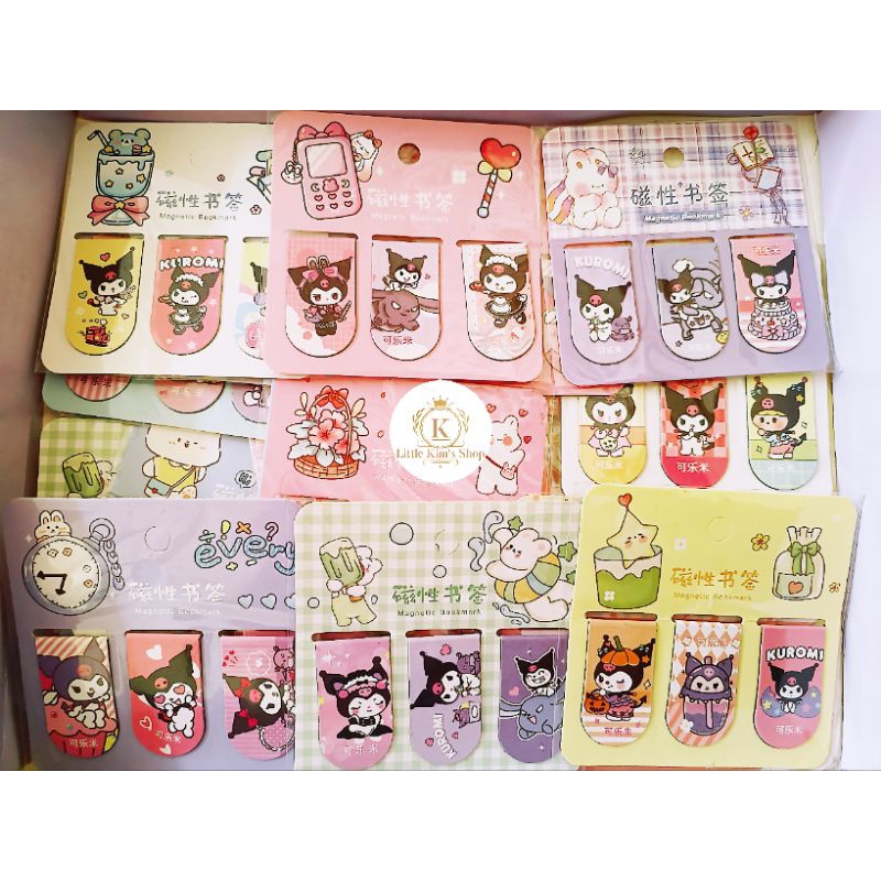 

Pembatas Buku Motif Kuromi (Random) isi 3 Pcs / Pembatas Buku KUR0MI SANRI0/ Little Kim'S Shop