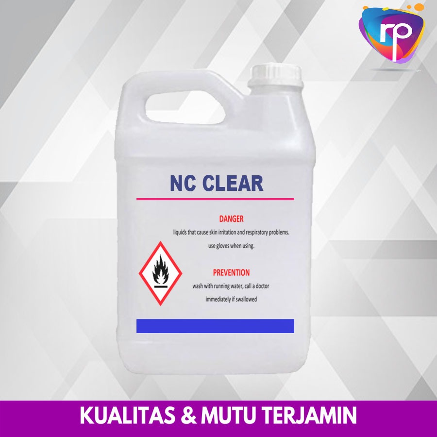 Clear NC 1K Pernis Vernish NC Clear Gloss Clear Doff 5 Liter