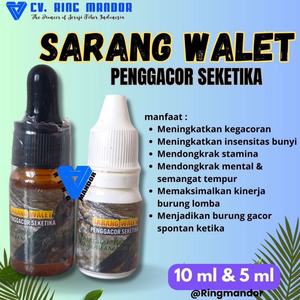 vitamin burung sarang walet + ginseng vit sarang walet bmw 10ML