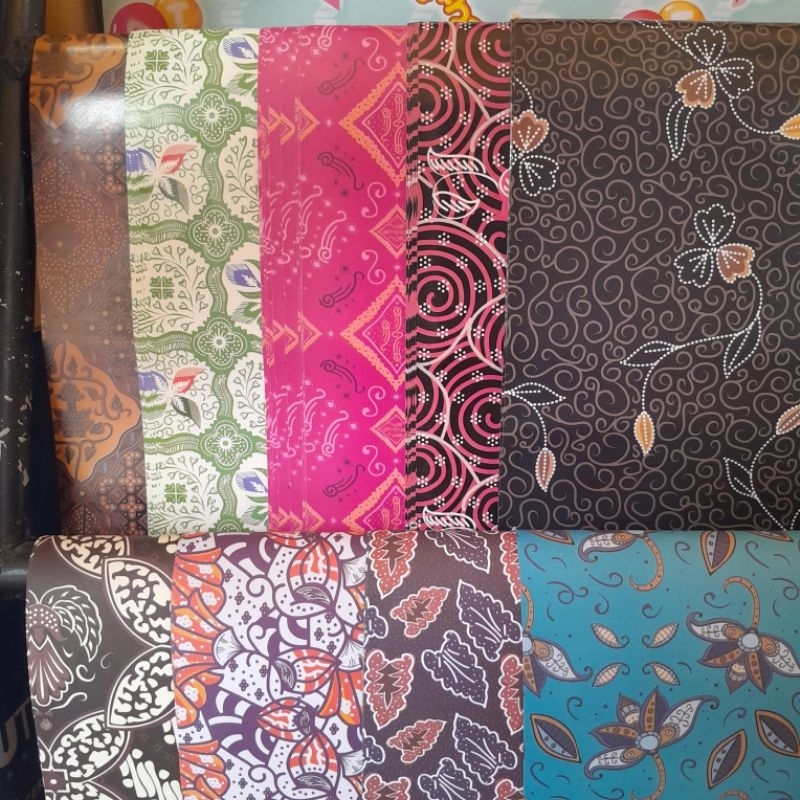 GROSIR KERTAS KADO kertas kado SIDU BATIK/motif MURAH [50 PCS] Kertas Kado grosir