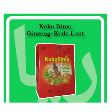 

Sido Muncul Kuku Bima Ginseng Plus Kuda Laut Herbal Isi 10 Sachet