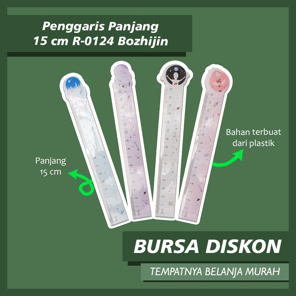 

Penggaris Panjang 15 cm R-0124 Bozhijin Ruler Mistar Plastik Garisan Penggaris Anak Sekolah Lucu Penggaris Pendek Cewe Cowo Lucu Karakter Lucu