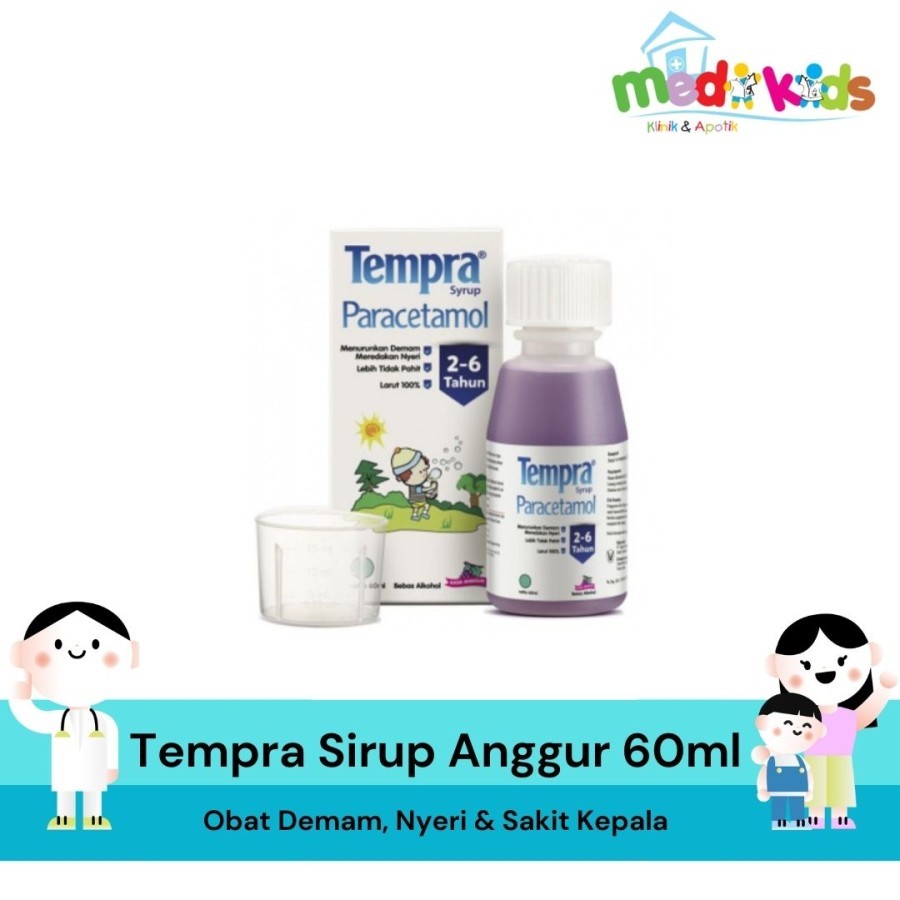 Tempra Sirup Obat Demam Anak- Anggur