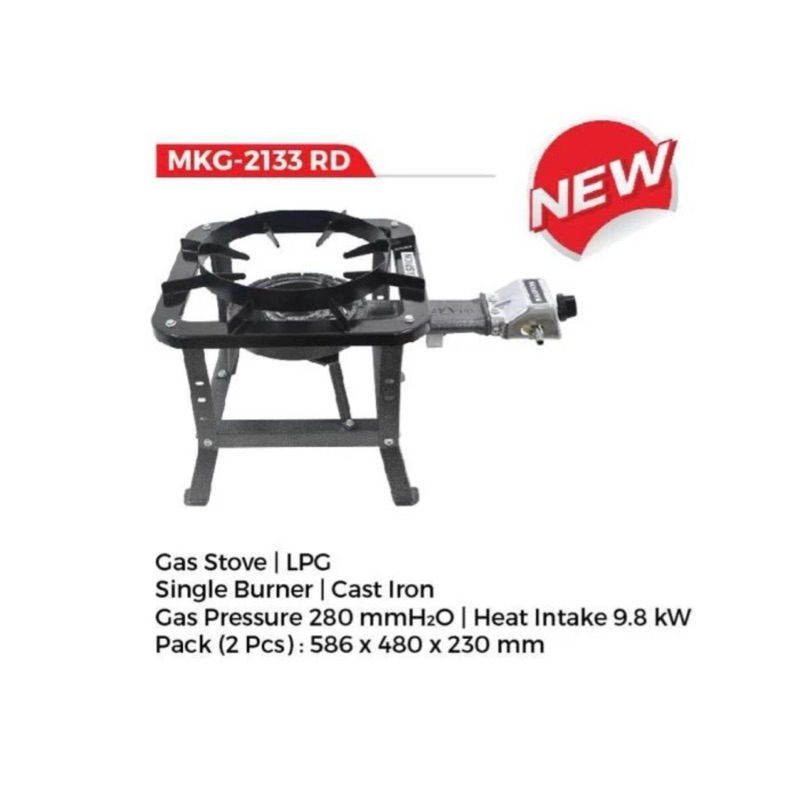 Kompor gas komersil/Cor MASPION MKG-2133 RD Low Pressure