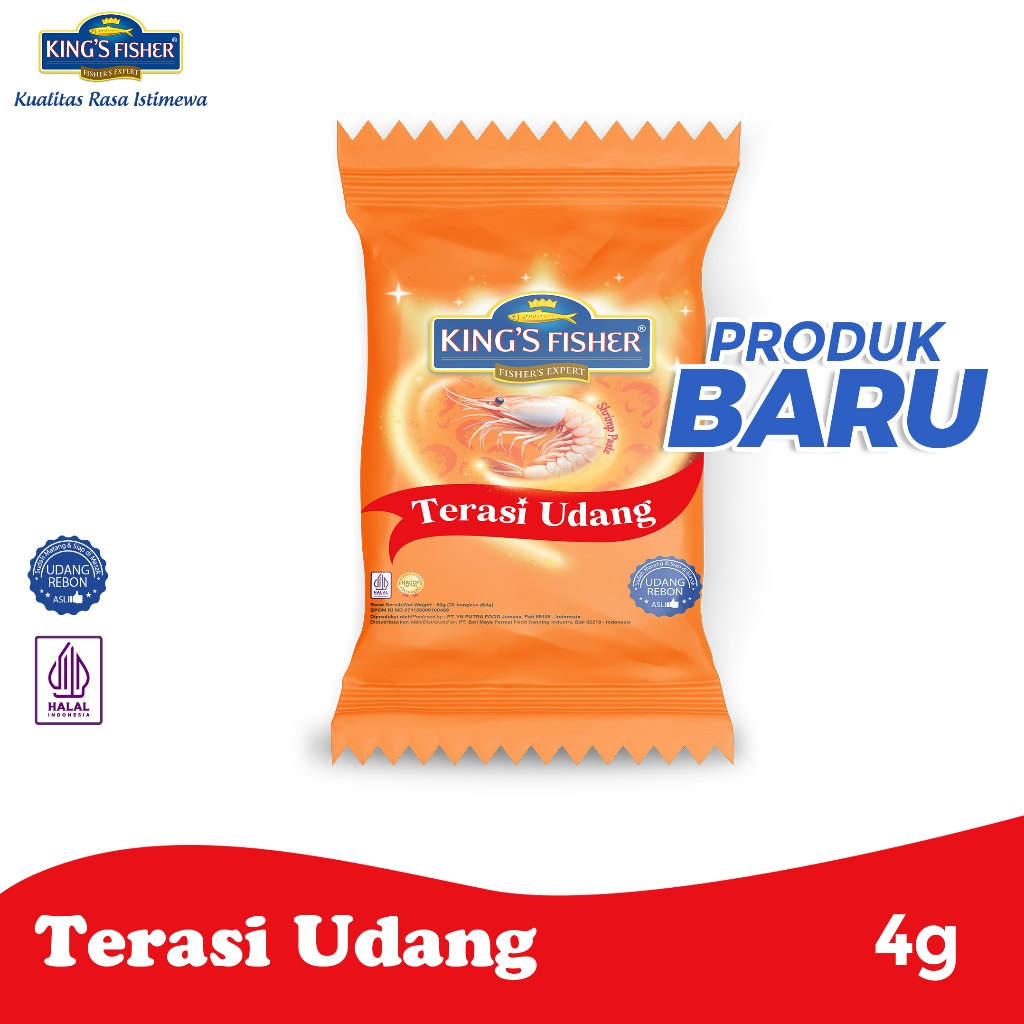

King's Fisher Terasi Udang 4 g Trasi Udang Rebon Asli Wangi Enak