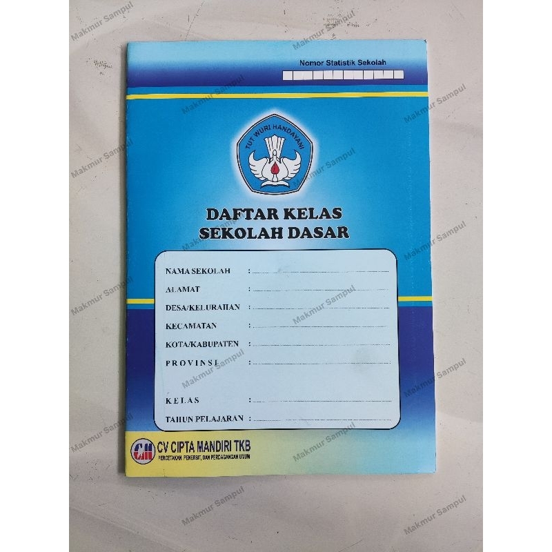 

BUKU DAFTAR KELAS SEKOLAH DASAR