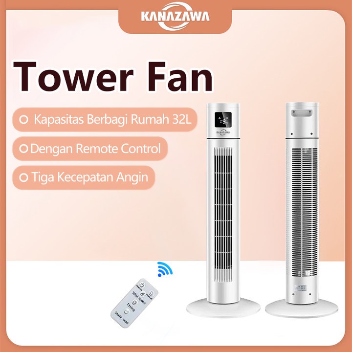 KANAZAWA Tower Fan Kipas Angin Berdiri  Penyejuk Ruangan Kipas Lantai